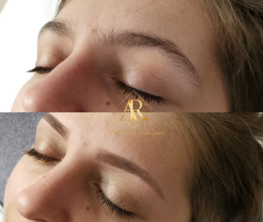 Sourcils restructurés par artiste PhiBrows
